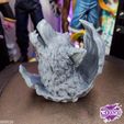 hfgdjgfhdjj-00;00;00;00-6.jpg 3D file Howling Wolf - Rock & Wood・3D print object to download