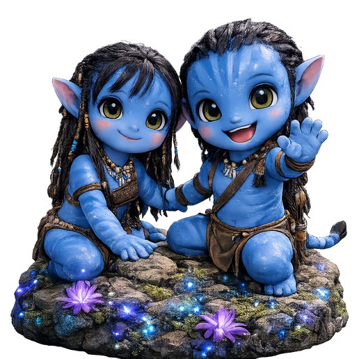 Jake Sully and Neytiri chibi