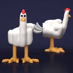 6.jpg STL file Chicken YOU FIGURE・3D print model to download