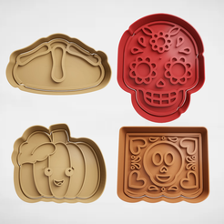 push-diseño.png Archivo 3D halloween x4・Plan para descargar y imprimir en 3D