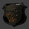 panteracsuporte.png Dark Panther - Wild Trophy Head STL (Old School Style)