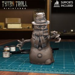 Snowman02.jpg STL-Datei Schneemann 02 [Pre-Supported]・Design für 3D-Drucker zum herunterladen