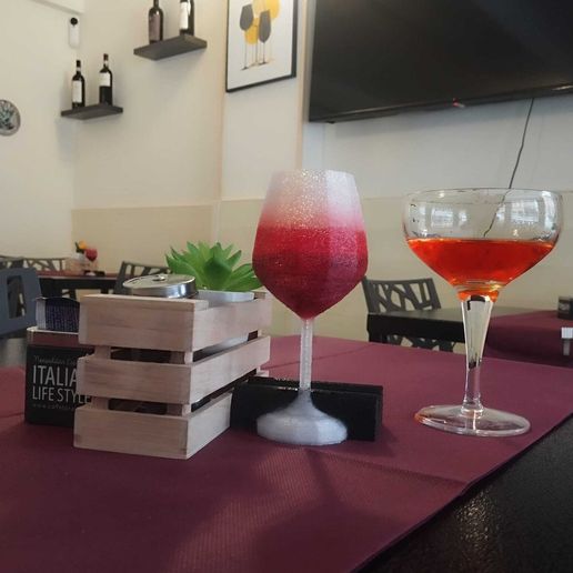 Wine Glass Menu Holder | Porta Menù Calice - COMMERCIAL LICENSE (3MF Optimized)