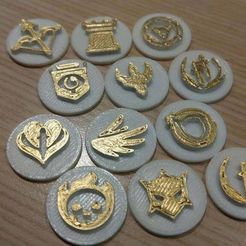 231971.jpg Free STL file MTG Ikoria Tokens・3D printer model to download