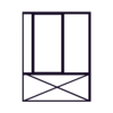 Loading Dock - Frame - Door lower frame mirrored.stl Modular Warehouse with Loading Dock – Motorized Door & Adjustable Ramp - 1:14 Scale