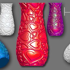 heartsvase.jpg Archivo STL Hearts Vase・Objeto imprimible en 3D para descargar