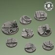 Herobases_Render.jpg Flagstone Bases Collection ( Round bases)