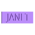 JANET.stl JANET letters