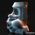 Sd_RPG_MoaiDiceTowerRender03.png Archivo STL Torre de dados Moai・Modelo para descargar y imprimir en 3D