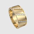 rotating_65.png Modernes geometrisches Band Ring 3D-Druck
