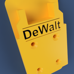 DeWalt_20v_Max_Tool_Holder_Standard.PNG Бесплатный STL файл DeWalt 20v Max Tool Holder・Модель для загрузки и 3D-печати