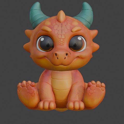 Cute Baby Dragon Figurines – STL Files for 3D Printing