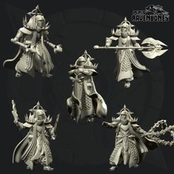 all.jpg 3D file Holy Warriors・Design to download and 3D print