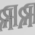 wf1.jpg Simple RR rolls-royce logo replica 3D print m