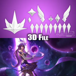 SyndraSG03.png 3D file Accessoires Star Guardian Syndra League of Legends Fichiers STL・Model to download and 3D print, Darrkarra