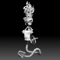 1.jpg Servo Guide Skull Display Figure