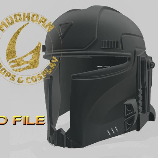 Cosplay Helmet - Custom Star Wars Mandalorian Cosplay - 3D model önizlemesi