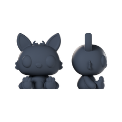 Cute_bunny.png Datei STL Niedlich_Hase・Modell für 3D-Druck zum herunterladen