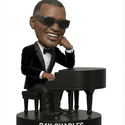 🎨 Ray Charles - Fan Art・ STL File for 3D printing・Cults
