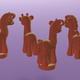 Giraffepposecollection2.png Creamsicle as a Petite Pony (Giraffe 3D Model)