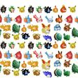 tapisserie-poke.jpg STL file 17 pokemon version tsumtsum + Toothless gift・3D printable design to download