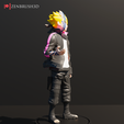 ZENBRUSH3D Boruto Usumaki - Naruto 3D PRINTING - STL