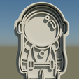 Astronaut1.png Astronaut Cookie Cutter and Stamps - Explore Sweet Frontiers in Galactic Baking!
