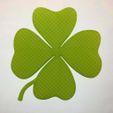 Single_Colour_Transparent_Linear_Infill.jpg Fichier STL gratuit Trèfle à quatre feuilles/Shamrock Mono et Multicolore・Design à télécharger et à imprimer en 3D