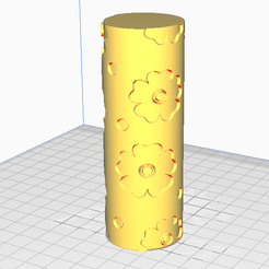 Flower-AA1x.png STL-Datei Texturierte Walzen für 3D-Drucker | Harzdrucker oder FDM-Drucker AA1・Design für den 3D-Druck zum Herunterladen, POLYMER_CUTTERS_DESIGNS
