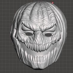 pumpkin-mask.jpg STL-Datei verrückte Kürbismaske kostenlos・Vorlage für den 3D-Druck zum herunterladen