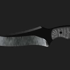 Knife-1.png OBJ file Sub Zero knife・3D printer model to download