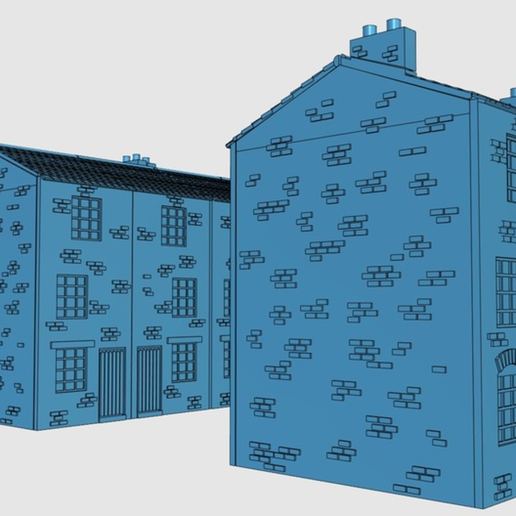 Capture d’écran 2017-06-30 à 09.58.11.png Download free STL file Ripper's London - Tall Terraced houses • 3D printing model, Earsling