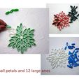 assemble_of_parts.jpg Multicolor snowflake  3d printed quilling