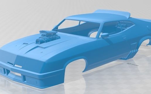 Falcon GT Coupe Interceptor Mad Max 1979 Printable Body Car - 3D model önizlemesi