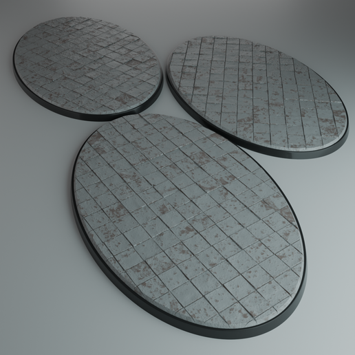 3x 170x105mm bases - square tiles (+toppers)