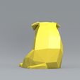 pp02.jpg Low Polygon Pug dog model 3D print model