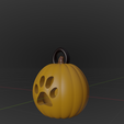 Pawkin.png Halloween Paw-Kin Pumpkin Keychain