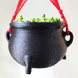 cauldron-mainpreview-square.png Cauldron-Shaped Plant Pot - With or Without Drain Holes - Hanging or Saucer