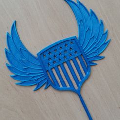 4th-wings-sharp-1.jpg Cake topper 4th of July, Independence Day, US Flag, America great, US glory