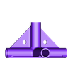 raccord droit 4 tubes 90 simple glissant.stl Pipe brackets dia 12