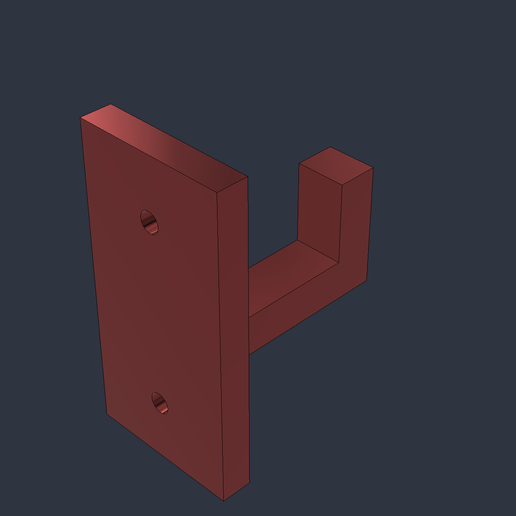 Universal-Wandhaken (schraubbar) / Wall Hook 3D model