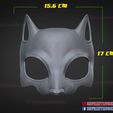 Persona_5_Panther_Mask_3d_print_model_11.jpg Persona 5 Panther Mask - Anime Cosplay Mask - Halloween Costume