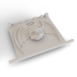 Rhino-Rear-Door-Night-Lords-v2.png STL file Rhino Rear Door (Night Lords - Sculpted Symbol)・3D printer design to download