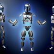 3.jpg Jango Fett | armor | helmet | jetpack | plaster | Star Wars | 3d model print attack of the clones