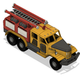 06c37f69-8878-49bf-b3ef-88669e7f6c3c.png Yellow Zil Fire Truck with Movement