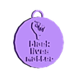 Blacklivesmatterllavero.stl Black Lives Matter Keychain