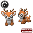 Flexi-Tiny-Deer,-I1.png Flexi Tiny Deer, Gelenkige Zappelfigur, inklusive Schlüsselanhänger, inklusive 3mf