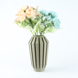 LSTL0065_Dream_2.png The Dream Modern Ribbed Vase STL File: 3D Print Home Decor (Digital Download)