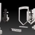 Fremantle-4.jpg AFL Fremantle keychain badge printable and renderable