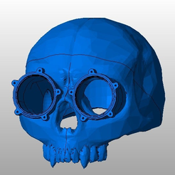 Screenshot_2016-10-09_22.10.07.png STL file Steampunk Skull helmet・3D printing design to download